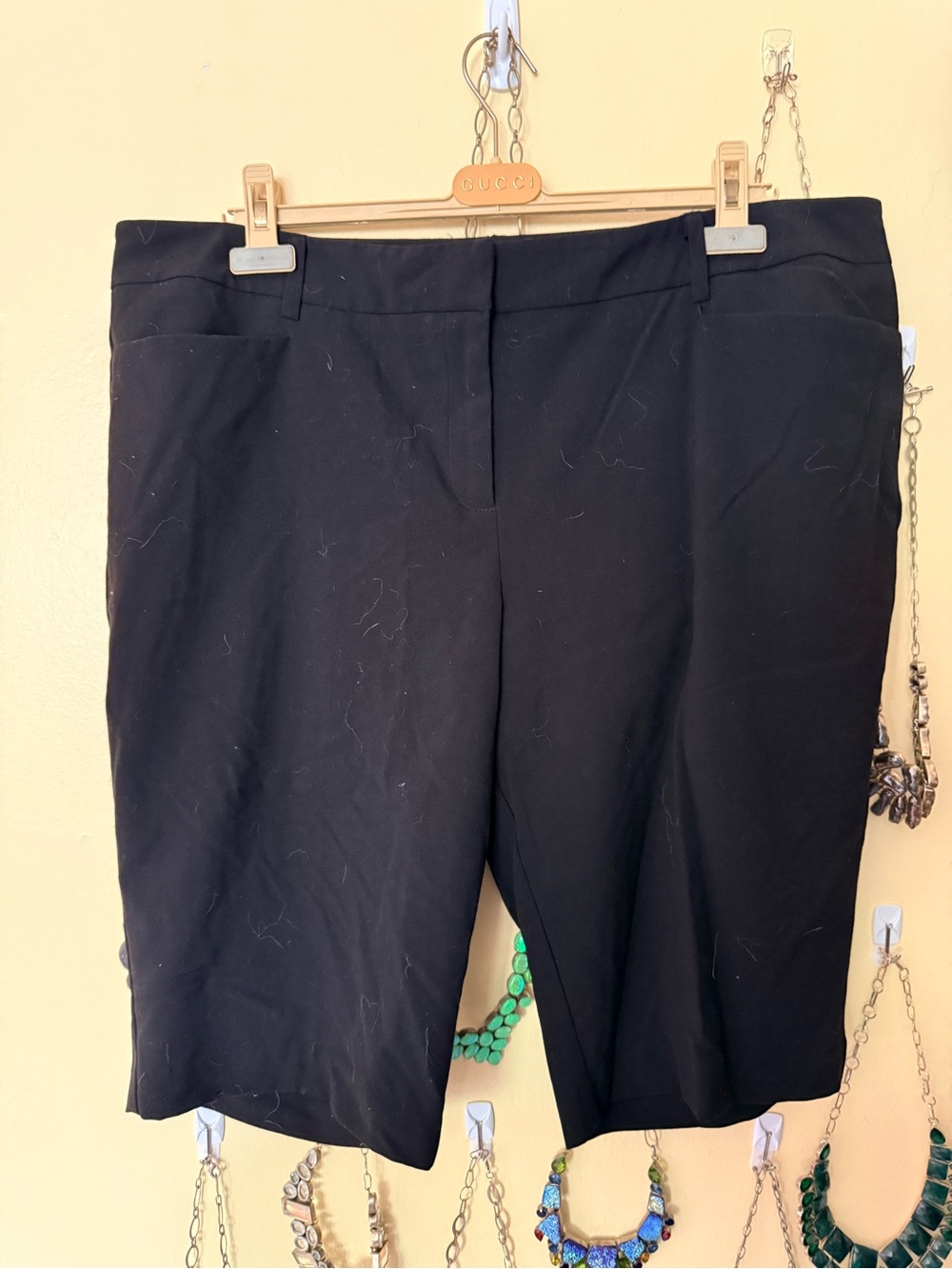 New York & Company Black Bermuda Shorts
